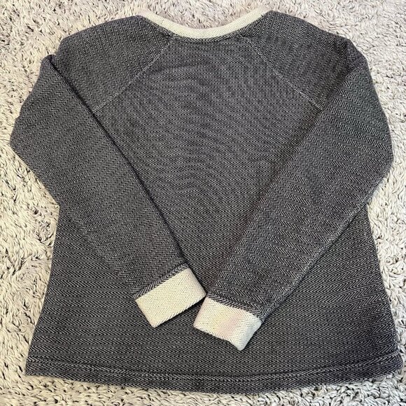 Orvis 100% Thick Cotton Tweed Women’s XS Sweater Top With Green Trim - Picture 2 of 8